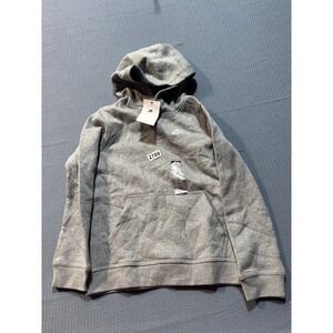 Nike Sportswear Club Fleece Hoodie Boys Medium Grey New BV3757-091